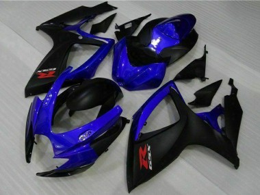 Preisgünstige Suzuki GSXR 600/750 Motorrad Verkleidung 2006-2007 - Blau Matt Schwarz Rot