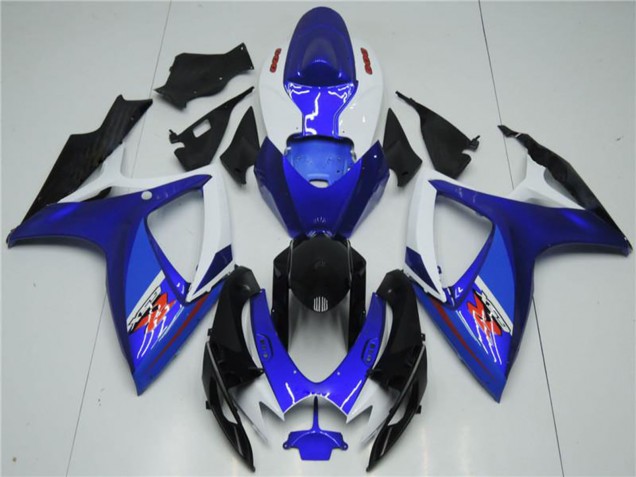 Preisgünstige Suzuki GSXR 600/750 Motorrad Verkleidung 2006-2007 - Weiss Blau Schwarz Rot