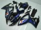 Preisgünstige Suzuki GSXR 600/750 Motorrad Verkleidung 2006-2007 - Glanzendes Schwarz Blau