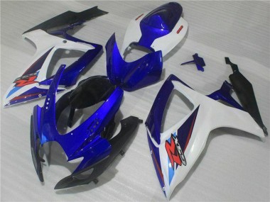 Preisgünstige Suzuki GSXR 600/750 Motorrad Verkleidung 2006-2007 - Weiss Blau Schwarz Rot