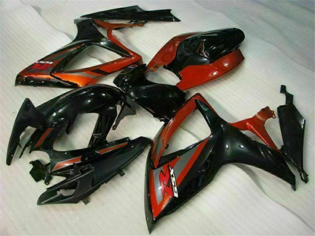 Preisgünstige Suzuki GSXR 600/750 Motorrad Verkleidung 2006-2007 - Glanzendes Schwarz Rot