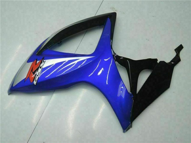 Preisgünstige Suzuki GSXR 600/750 Motorrad Verkleidung 2006-2007 - Blau Weiss Glanzendes Schwarz Rot