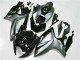 Preisgünstige Suzuki GSXR 600/750 Motorrad Verkleidung 2006-2007 - Silber Glanzendes Schwarz