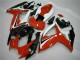 Preisgünstige Suzuki GSXR 600/750 Motorrad Verkleidung 2006-2007 - Weiss Rot Glanzendes Schwarz Streifen