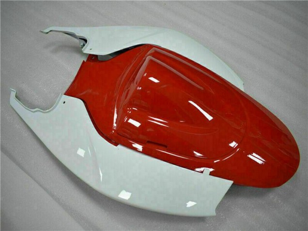 Preisgünstige Suzuki GSXR 600/750 Motorrad Verkleidung 2006-2007 - Weiss Rot Glanzendes Schwarz Streifen