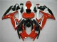 Preisgünstige Suzuki GSXR 600/750 Motorrad Verkleidung 2006-2007 - Weiss Rot Glanzendes Schwarz Streifen