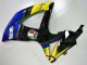 Preisgünstige Suzuki GSXR 600/750 Motorrad Verkleidung 2008-2010 - Blau Gelb Hai