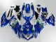 Preisgünstige Suzuki GSXR 600/750 Motorrad Verkleidung 2008-2010 - Blau Weiss Grun Schwarz
