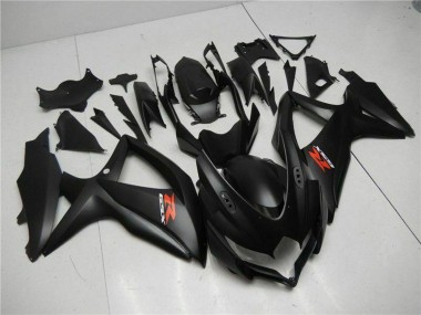 Preisgünstige Suzuki GSXR 600/750 Motorrad Verkleidung 2008-2010 - Matt Schwarz Rot