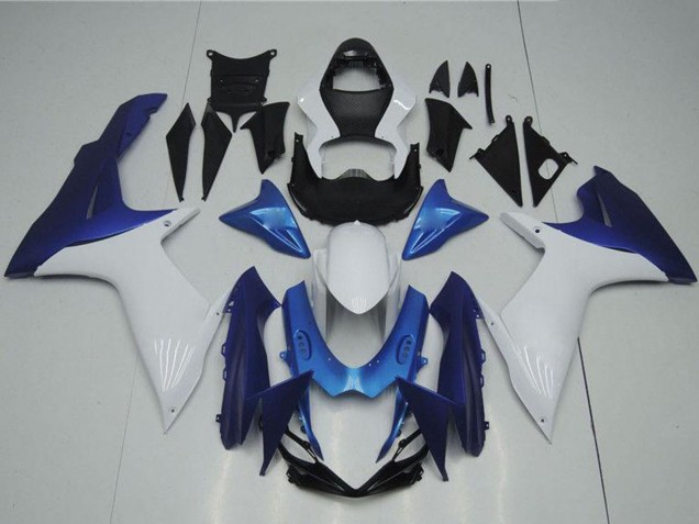 Preisgünstige Suzuki GSXR 600/750 Motorrad Verkleidung 2011-2024 - Weiss Hellblau