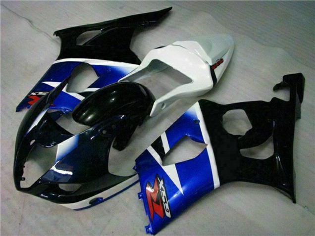 Preisgünstige Suzuki GSXR 1000 Abs Motorrad Verkleidungen 2003-2004 - Weiss Blau Glanzendes Schwarz Rot