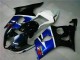 Preisgünstige Suzuki GSXR 1000 Abs Motorrad Verkleidungen 2003-2004 - Weiss Blau Glanzendes Schwarz Rot