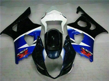 Preisgünstige Suzuki GSXR 1000 Abs Motorrad Verkleidungen 2003-2004 - Weiss Blau Glanzendes Schwarz Rot