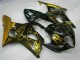 Preisgünstige Suzuki GSXR 1000 Motorrad Verkleidung 2003-2004 - Glanzendes Schwarz Gold Flamme
