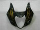 Preisgünstige Suzuki GSXR 1000 Motorrad Verkleidung 2003-2004 - Glanzendes Schwarz Gold Flamme