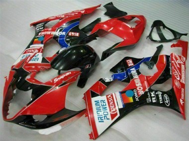 Preisgünstige Suzuki GSXR 1000 Motorrad Verkleidung 2003-2004 - Rot Schwarz Blau Yoshimura
