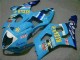Preisgünstige Suzuki GSXR 1000 Motorrad Verkleidung 2003-2004 - Blau Weiss Gelb Rizla