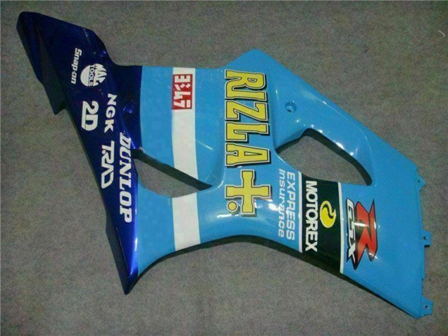 Preisgünstige Suzuki GSXR 1000 Motorrad Verkleidung 2003-2004 - Blau Weiss Gelb Rizla