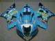Preisgünstige Suzuki GSXR 1000 Motorrad Verkleidung 2003-2004 - Blau Weiss Gelb Rizla