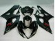 Preisgünstige Suzuki GSXR 1000 Motorrad Verkleidung 2005-2006 - Glanzendes Schwarz Matt Schwarz Rot