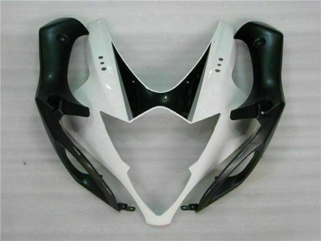 Preisgünstige Suzuki GSXR 1000 Motorrad Verkleidung 2005-2006 - Weiss Glanzendes Schwarz