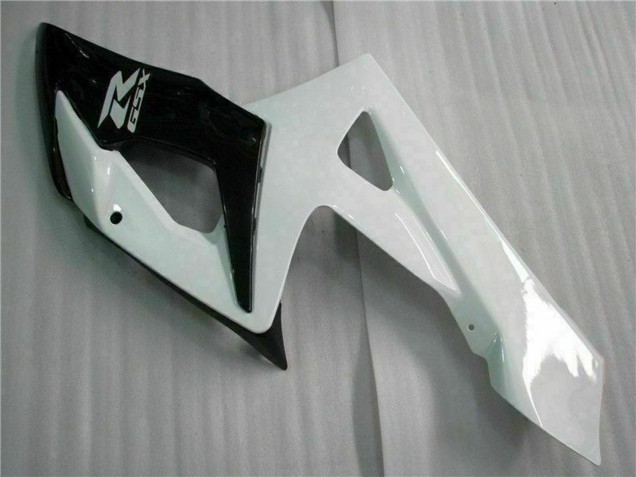 Preisgünstige Suzuki GSXR 1000 Motorrad Verkleidung 2005-2006 - Weiss Glanzendes Schwarz