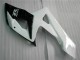 Preisgünstige Suzuki GSXR 1000 Motorrad Verkleidung 2005-2006 - Weiss Glanzendes Schwarz