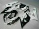 Preisgünstige Suzuki GSXR 1000 Motorrad Verkleidung 2005-2006 - Weiss Glanzendes Schwarz
