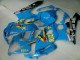 Preisgünstige Suzuki GSXR 1000 Motorrad Verkleidung 2005-2006 - Blau Gold Schwarz Rizla