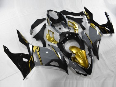 Preisgünstige Kawasaki Ninja 400 Motorrad Verkleidung 2018-2024 - Nardo Grau Gold Schwarz