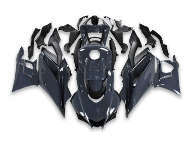 Preisgünstige Yamaha YZF R3/R25 Motorrad Verkleidung 2019-2021 - Dunkel Grau Schwarz