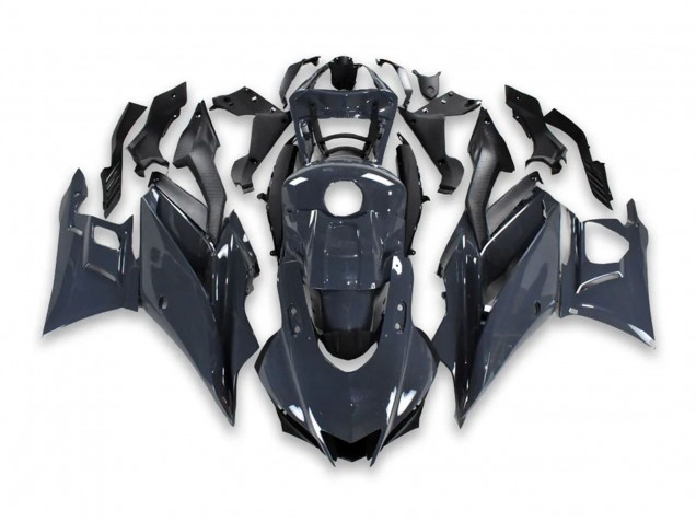 Preisgünstige Yamaha YZF R3/R25 Motorrad Verkleidung 2019-2021 - Dunkel Grau Schwarz