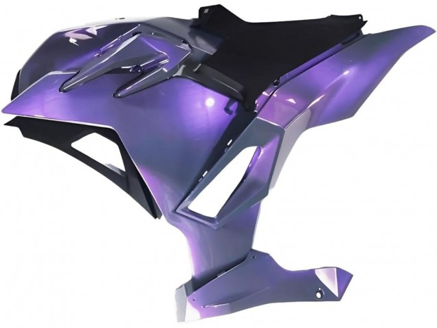 Preisgünstige Kawasaki Ninja 500 EX500R Motorrad Verkleidung 2024-2025 - Chameleon Grau Dazz Perl Lila