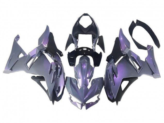 Preisgünstige Kawasaki Ninja 500 EX500R Motorrad Verkleidung 2024-2025 - Chameleon Grau Dazz Perl Lila