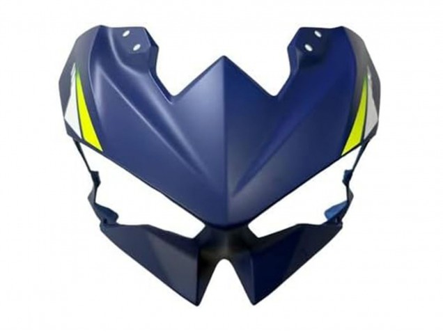 Preisgünstige Kawasaki Ninja 500 EX500R Motorrad Verkleidung 2024-2025 - Blau Weiss Gelb Silber Schwarz