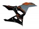 Preisgünstige Kawasaki Ninja 500 EX500R Motorrad Verkleidung 2024-2025 - Nardo Grau Orange Schwarz