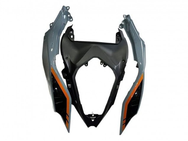 Preisgünstige Kawasaki Ninja 500 EX500R Motorrad Verkleidung 2024-2025 - Nardo Grau Orange Schwarz