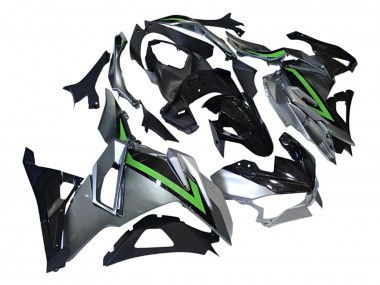 Preisgünstige Kawasaki Ninja 500 EX500R Motorrad Verkleidung 2024-2025 - Grau Grun Schwarz