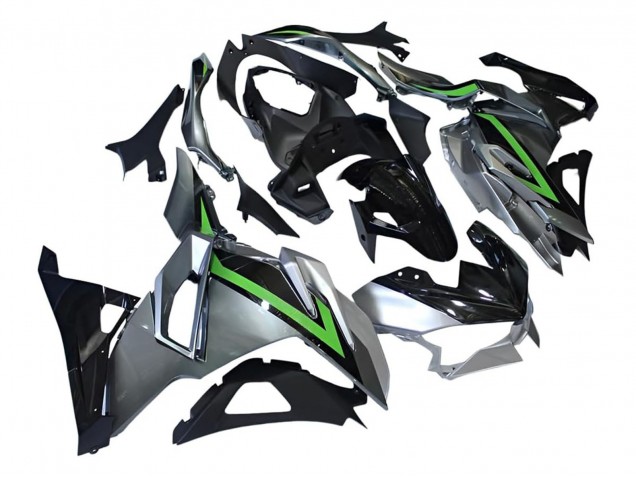 Preisgünstige Kawasaki Ninja 500 EX500R Motorrad Verkleidung 2024-2025 - Grau Grun Schwarz