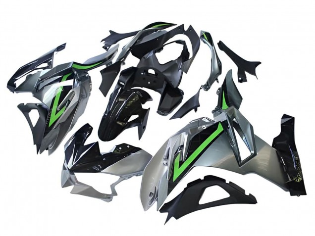 Preisgünstige Kawasaki Ninja 500 EX500R Motorrad Verkleidung 2024-2025 - Grau Grun Schwarz