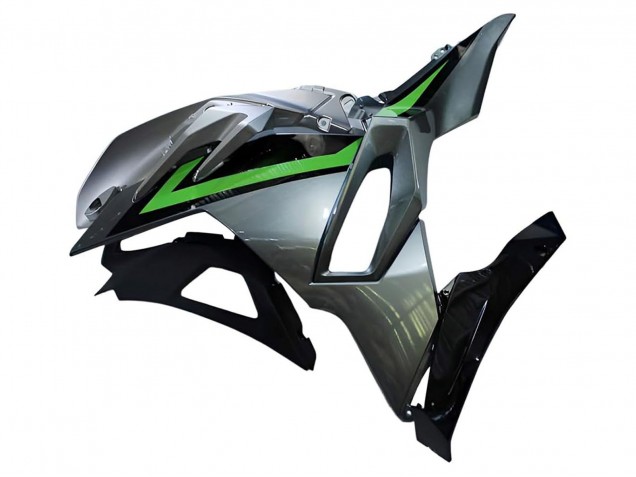 Preisgünstige Kawasaki Ninja 500 EX500R Motorrad Verkleidung 2024-2025 - Grau Grun Schwarz
