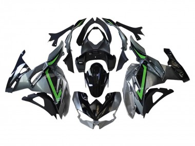 Preisgünstige Kawasaki Ninja 500 EX500R Motorrad Verkleidung 2024-2025 - Grau Grun Schwarz