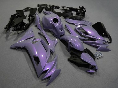 Preisgünstige Kawasaki Ninja 650 EX650 Motorrad Verkleidung 2020-2025 - Chameleon Grau Dazz Perl Lila