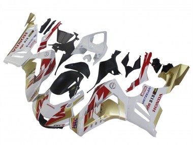 Preisgünstige Honda CBR1000RR-R Motorrad Verkleidung 2020-2023 - Weiss Rot Gold Motul HRC