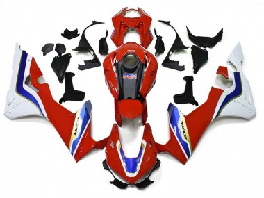 Preisgünstige Honda CBR1000RR-R Motorrad Verkleidung 2020-2023 - Weiss Rot Blau HRC