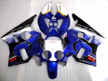 Preisgünstige Honda CBR400RR NC23 Motorrad Verkleidung 1987-1989 - Weiss Gelb Blau Glanzendes Schwarz Corona Motul