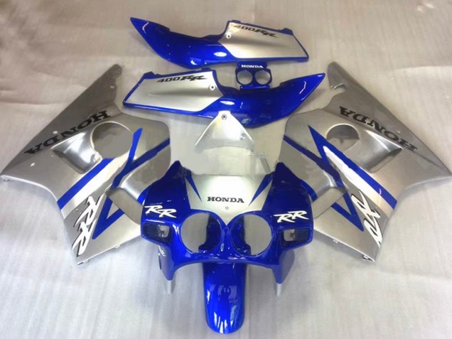 Preisgünstige Honda CBR400RR NC23 Motorrad Verkleidung 1987-1989 - Silber Blau