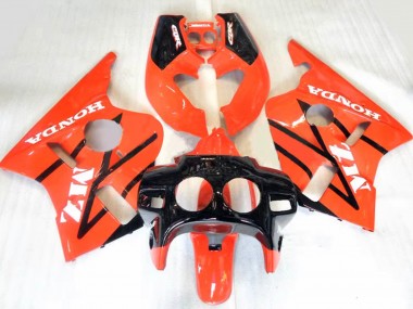 Preisgünstige Honda CBR400RR NC23 Motorrad Verkleidung 1987-1989 - Orange Glanzendes Schwarz