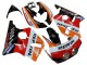 Preisgünstige Honda CBR400RR NC23 Motorrad Verkleidung 1987-1989 - Orange Weiss Rot Glanzendes Schwarz Repsol HRC