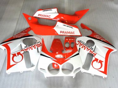 Preisgünstige Honda CBR400RR NC23 Motorrad Verkleidung 1987-1989 - Orange Weiss Pramac
